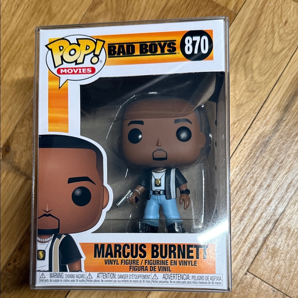 Funko Pop! Marcus Burnett Vinyl Figure - Black, Blue, Brown